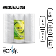 KOZANOĞLU KZN107 HAREKETLİ HAVLU KAĞIT 21 CM  4KG 6'lı FOTOSELLİ DİSPENSERLER...