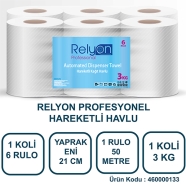 RELYON 460000133 PROFESSIONEAL FOTOSELLİ 6'lı RULO 41 g/m² ÇİFT KAT Kağıt Havlu