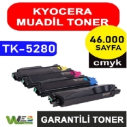 WEB TONER WT-TK5280-SET WT-TK5280-SET 46000 Sayfa 4 RENK ( MAVİ,SİYAH,SARI,KI...