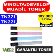 WEB TONER WT-TN321-SET WT-TN321-SET 102000 Sayfa 4 RENK ( MAVİ,SİYAH,SARI,KIR...