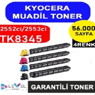 HİLEVEL TONER HT-TK8345-SET HT-TK8345-SET 56000 Sayfa 4 RENK ( MAVİ,SİYAH,SAR...