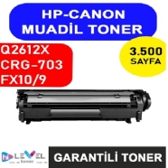 HİLEVEL TONER HT-HP2612X HT-HP2612X 3500 Sayfa SİYAH MUADIL Lazer Yazıcılar /...