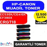 HİLEVEL TONER HT-CE410-SET HT-CE410-SET 125000 Sayfa 4 RENK ( MAVİ,SİYAH,SARI...