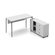 BÜROTİME OPERA OPR-DMN-ML-RE-90200-13 + OPR-SSC-ML-50150-60-13 2'li Masa Takımı