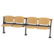BÜROTİME NEO NEO-AMF-ML-4103-F ARKA MODÜL Dört Kişilik HAM YONGA LEVHA Amfi S...