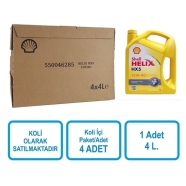 SHELL 550046285 Helix HX5 15W-40 4 x 4 lt Binek ve Hafif Ticari Araç Motor Yağı