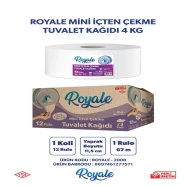 ROYALE ROYALE2008 MİNİ İÇTENÇEKME TUV. KAĞ. 12 Li 4 KG 12'li RULO 34 g/m² ÇİF...