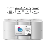 LİNAY 8684539683860 6 Kg Mini İçten Çekmeli Tuvalet Kağıdı 12 İÇTEN ÇEKMELİ İ...
