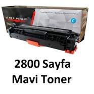 SOLNCE SOLNCE-039 CRG-718/ CC531/CE411/CF381 C 2800 Sayfa MAVİ (CYAN) MUADIL ...