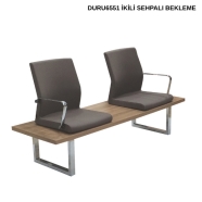 BİOFİS DURU DURU6551 İkili Bank Tipi Sandalye