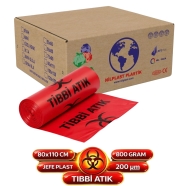 JEFE PLAST ( Battal Boy 80x110 cm Tıbbi Atık (Kırmızı) 8684166124801 ) BATTAL...