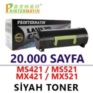 PRINTERMAYIN LEX56F5XBK LEX56F5XBK 20000 Sayfa SİYAH MUADIL Lazer Yazıcılar /...