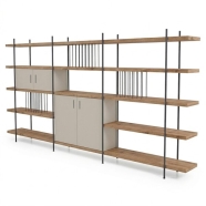 ZİVELLA PLAN PLK34631S 3460 x 306 x 1755 mm Kitaplık