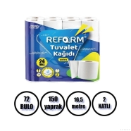RP REFORM PROFESSİONAL 50000092 TUVALET KAĞIDI 24*3 RULO ÇİFT KATLI 72'Lİ RUL...