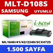 I-AICON C-MLT-D108S(ML-1640) SAMSUNG MLT-D108S/PE220 1500 Sayfa BLACK MUADIL ...