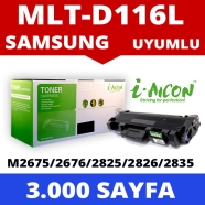 I-AICON C-MLT-D116L SAMSUNG MLT-D116L 3000 Sayfa BLACK MUADIL Lazer Yazıcılar...