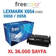 FREECOLOR X654-FRC LEXMARK X654 / X656 / X658 36000 Sayfa BLACK MUADIL Lazer ...
