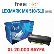 FREECOLOR MX510-HY-MEA-FRC LEXMARK MX510 / MX610 20000 Sayfa BLACK MUADIL Laz...