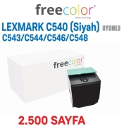 FREECOLOR C540K-HY-FRC LEXMAR C540 / C543 / C544 2500 Sayfa BLACK MUADIL Laze...