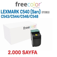 FREECOLOR C540Y-HY-FRC LEXMAR C540 / C543 / C544 2000 Sayfa YELLOW MUADIL Laz...