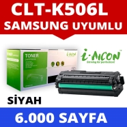 I-AICON C-CLT-506 BK SAMSUNG CLT-K506L 6000 Sayfa BLACK MUADIL Lazer Yazıcıla...