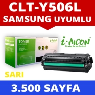 I-AICON C-CLT-506 Y SAMSUNG CLT-Y506L 3500 Sayfa YELLOW MUADIL Lazer Yazıcıla...