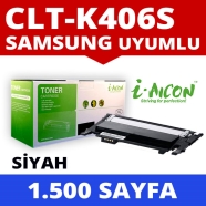 I-AICON C-B406S SAMSUNG CLT-K406S 1500 Sayfa SİYAH-BEYAZ MUADIL Lazer Yazıcıl...