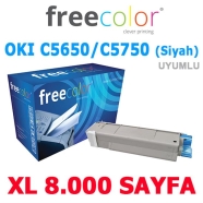 FREECOLOR C5650K-MEA-FRC OKI C5650 8000 Sayfa BLACK MUADIL Lazer Yazıcılar / ...