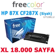 FREECOLOR 87X-FRC HP 87X CF287X 18000 Sayfa BLACK MUADIL Lazer Yazıcılar / Fa...