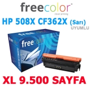 FREECOLOR M553Y-HY-FRC HP 508X CF362X 9500 Sayfa YELLOW MUADIL Lazer Yazıcıla...