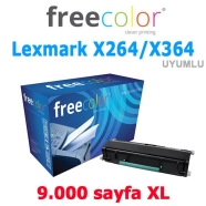 FREECOLOR X264-HY-FRC LEXMARK X264  X264A11G 9000 Sayfa BLACK MUADIL Lazer Ya...