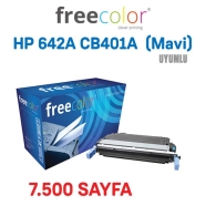 FREECOLOR 4005C-FRC HP 642A CB401A 7500 Sayfa CYAN MUADIL Lazer Yazıcılar / F...