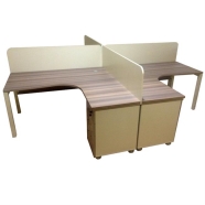 İKON WORKSTATİON 04 WORKSTATİON 04 "L" Tipi 4'lü Açık Ofis Sistemi