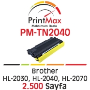 PRINTMAX PM-TN2040 PM-TN2040 2500 Sayfa SİYAH-BEYAZ MUADIL Lazer Yazıcılar / ...