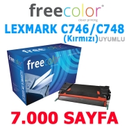 FREECOLOR C746M-FRC Lexmark C746/C748 serisi 8000 Sayfa MAGENTA MUADIL Lazer ...