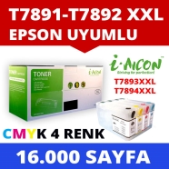 I-AICON C-EPSON-T7891/2/3/4-KCMY 4 COLOR SET EPSON T7891 T7892 T7893 T7894 16...