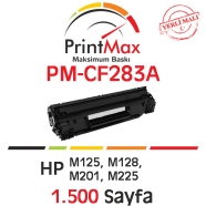 PRINTMAX PM-CF283A PM-CF283A 1500 Sayfa BLACK MUADIL Lazer Yazıcılar / Faks M...