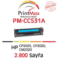 PRINTMAX PM-CC531A PM-CC531A 2800 Sayfa CYAN MUADIL Lazer Yazıcılar / Faks Ma...