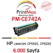PRINTMAX PM-CE742A PM-CE742A 6000 Sayfa YELLOW MUADIL Lazer Yazıcılar / Faks ...