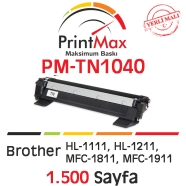 PRINTMAX PM-TN1040 PM-TN1040 1500 Sayfa SİYAH-BEYAZ MUADIL Lazer Yazıcılar / ...
