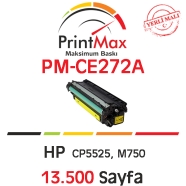 PRINTMAX PM-CE272A PM-CE272A 13500 Sayfa YELLOW MUADIL Lazer Yazıcılar / Faks...