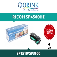 ORINK LRSP4510H  RICOH SP4510/407318 12000 Sayfa SİYAH-BEYAZ MUADIL Lazer Yaz...