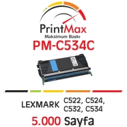 PRINTMAX PM-C534C PM-C534C 5000 Sayfa CYAN MUADIL Lazer Yazıcılar / Faks Maki...