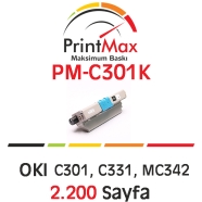 PRINTMAX PM-C301K PM-C301K 2200 Sayfa BLACK MUA...