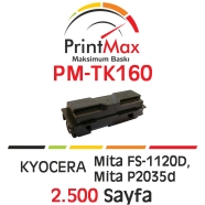 PRINTMAX PM-TK160 PM-TK160 2500 Sayfa SİYAH-BEYAZ MUADIL Lazer Yazıcılar / Fa...