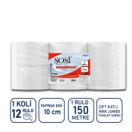 SOSİ SOSİ 6003 Kokusuz 12'li RULO 32 g/m² ÇİFT KAT Tuvalet Kağıdı