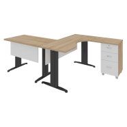 YASMİN DECOR DOKTOR YD100.179. "L" Tipi 3'lü Masa Takımı