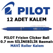 PILOT BLRT-FR7-L MAVİ 0,4 mm F (İnce) Frixion Clicker BALL KONİK Uçlu Basmalı...