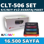 KOPYA COPIA YM-506L-SET SAMSUNG CLT-506 16500 Sayfa 4 RENK ( MAVİ,SİYAH,SARI,...
