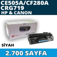KOPYA COPIA YM-CE505A HP CE505A/CF280A/CRG719 2700 Sayfa BLACK MUADIL Lazer Y...